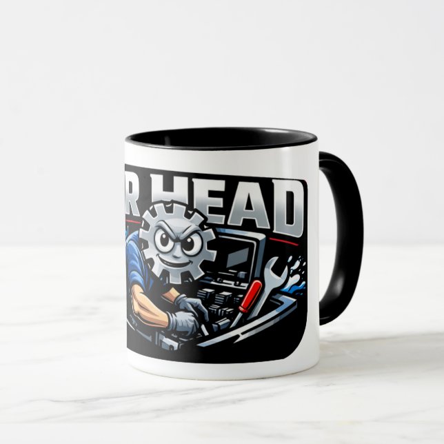 Caneca para Mecânicos Apaixonados por Motores (Frente Esquerda)