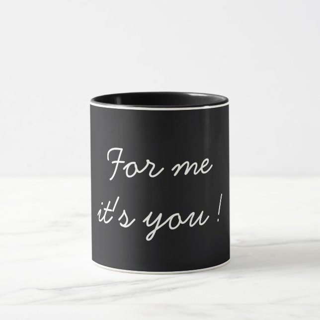 Caneca Para Mim É Você Dia dos Namorados Preto (Centro)