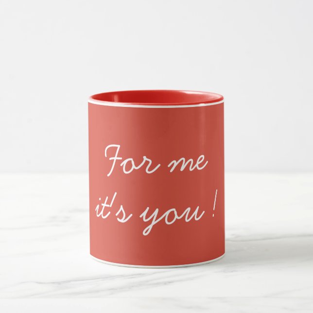 Caneca Para Mim É Você Dia dos Namorados Rosa (Centro)