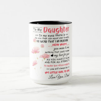Caneca Para Minha Filha Amor Pai Café A Melhor Filha
