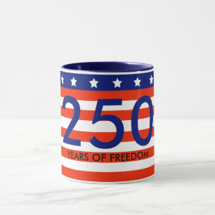 Caneca para o 250º aniversário dos Estados Unidos