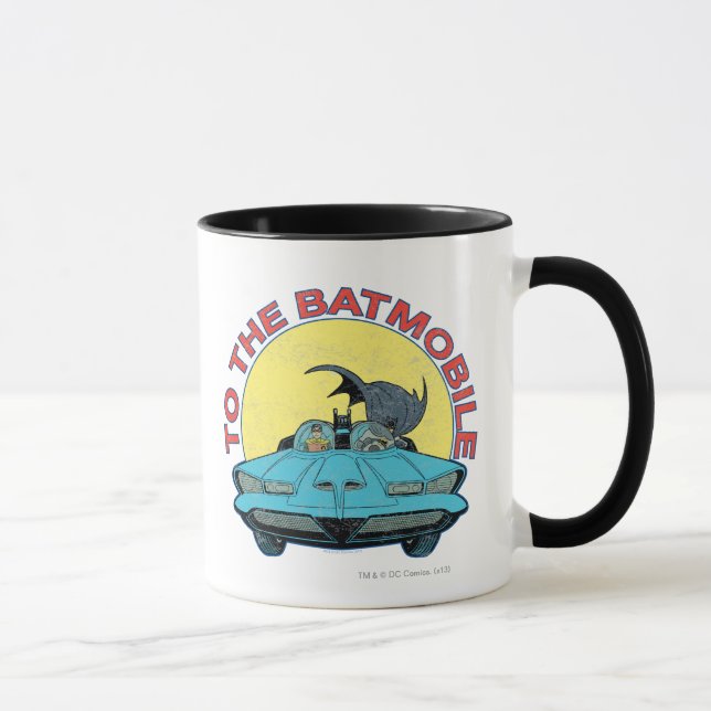 Caneca Para O Ícone Batmobile - Distress (Direita)