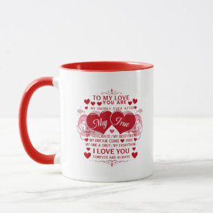 Caneca Para O Meu Amor Eu Te Amo Para Sempre E Sempre