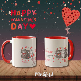 Caneca Para o meu Namorados Meow Feline