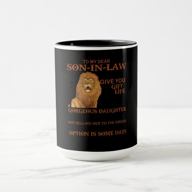 Caneca Para o meu querido filho da lei, não te dei o pres (Centro)