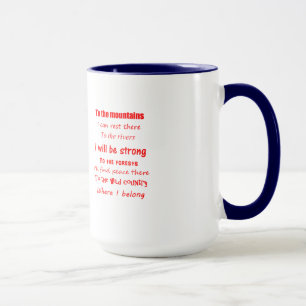 Caneca Para o País Selvagem - Texto Vermelho