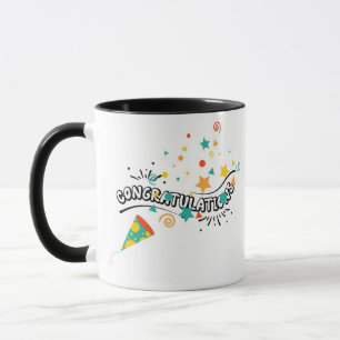 Caneca Parabéns com Confetti