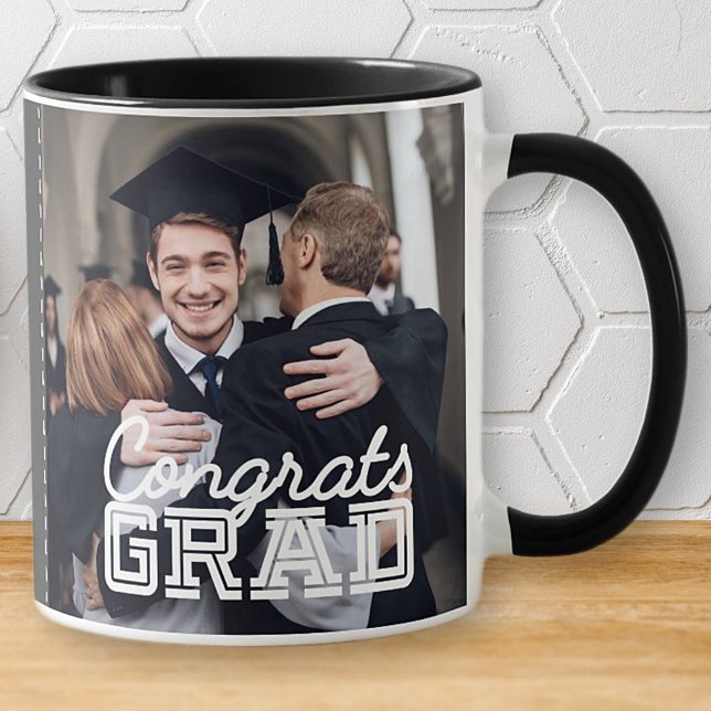 Caneca Parabéns Formando Foto Personalizada Simples Moder (Criador carregado)