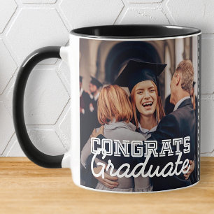 Caneca Parabéns Graduado Moderno Simples Personalizado Fo