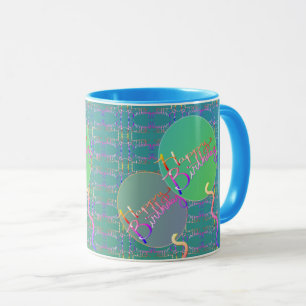 Caneca "Parabéns" Mão Escrita Mug