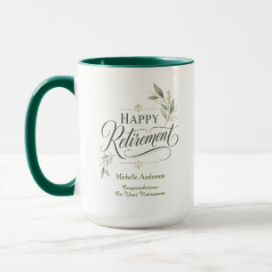 Caneca Parabéns pela sua aposentadoria Personalizado 