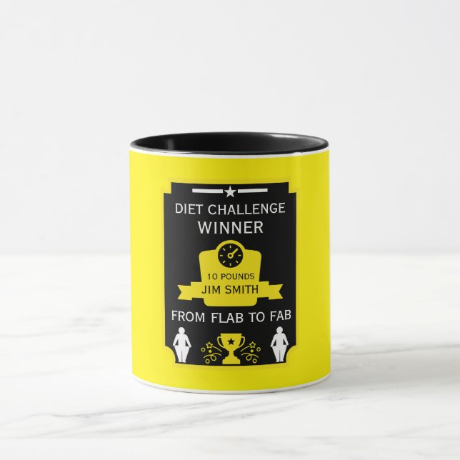 Caneca Parabéns por perda de peso (Centro)