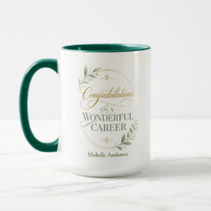 Caneca Parabéns Por Uma Carreira Notável Personalize