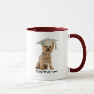 Caneca Parabéns Yorkie de graduação