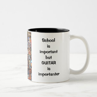 Caneca parada importante da guitarra do jogo do