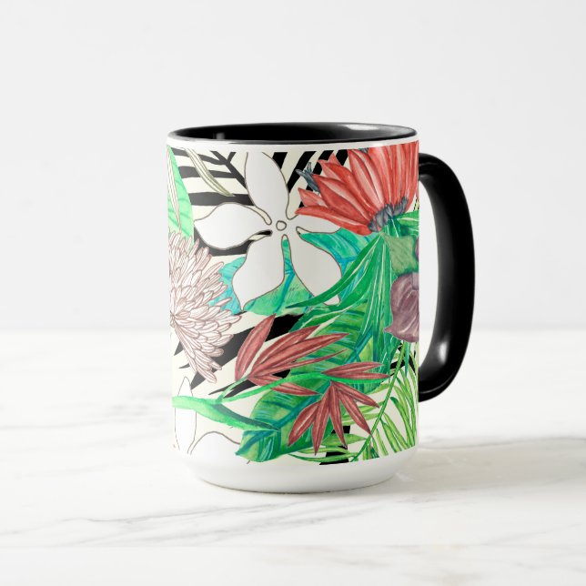 Caneca Paraíso Floral II (Frente Esquerda)