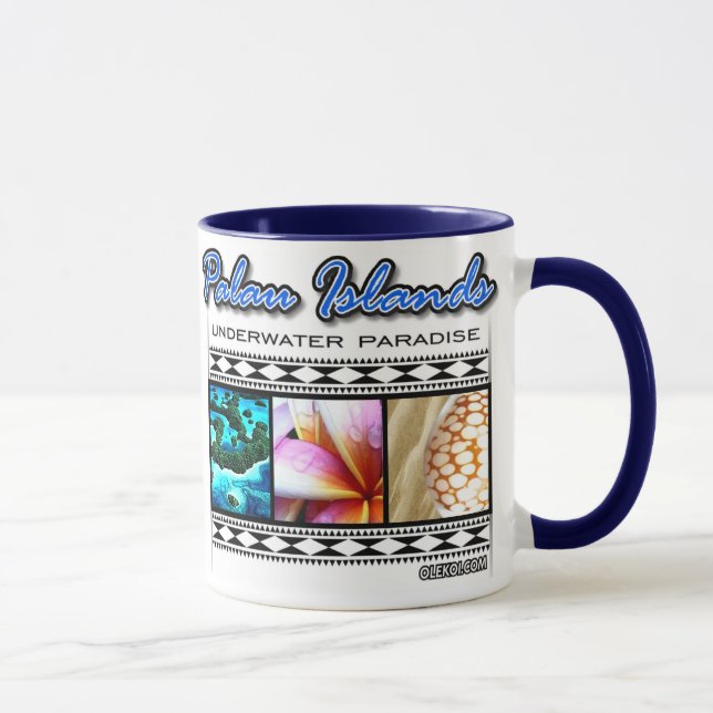 Caneca Paraíso subaquático de Palau (Direita)