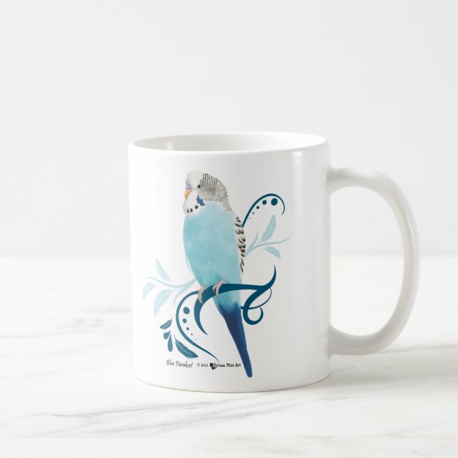Caneca Parakeet azul (Direita)