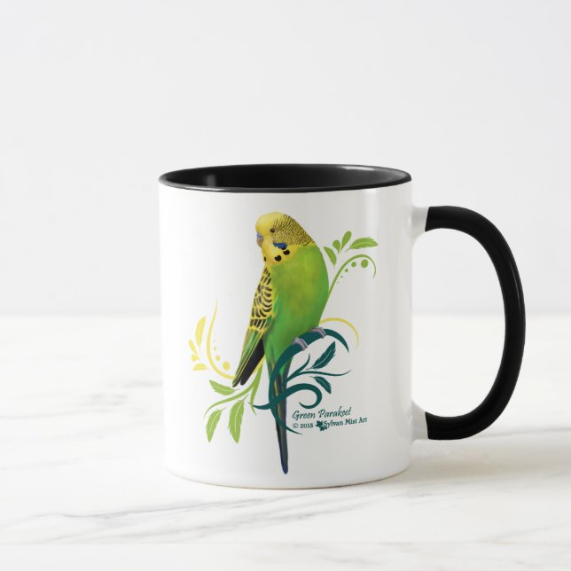 Caneca Parakeet verde (Direita)
