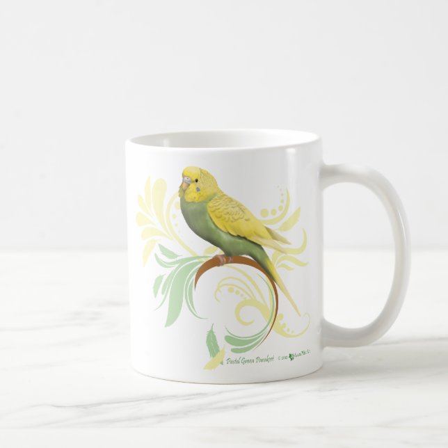 Caneca Parakeet verde Pastel (Direita)