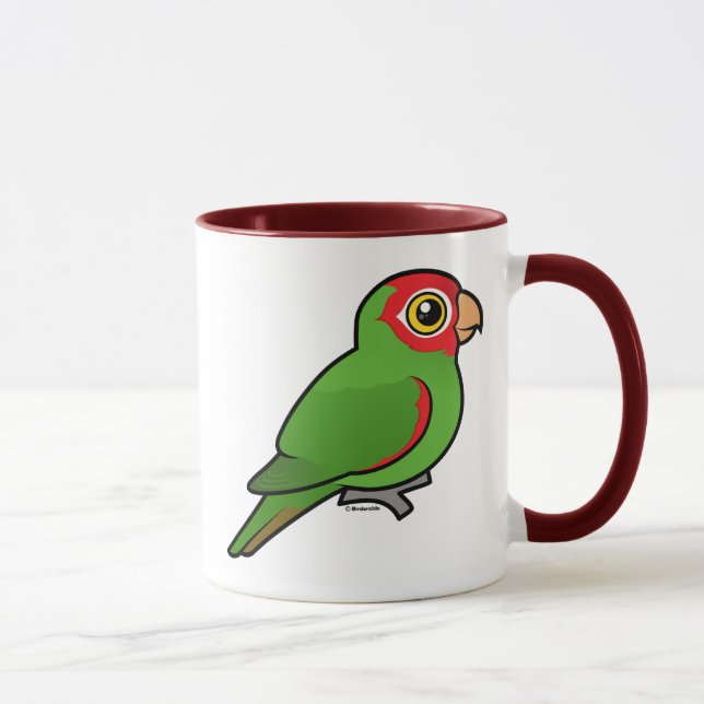 Caneca Parakeet Vermelho-mascarado (Direita)