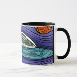 Caneca Paranormal de UFO UAP da nave de alienígena