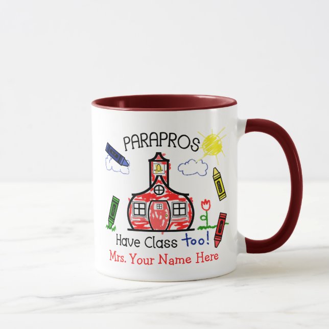 Caneca Parapros tem a classe demasiado! Escola & pastéis (Direita)