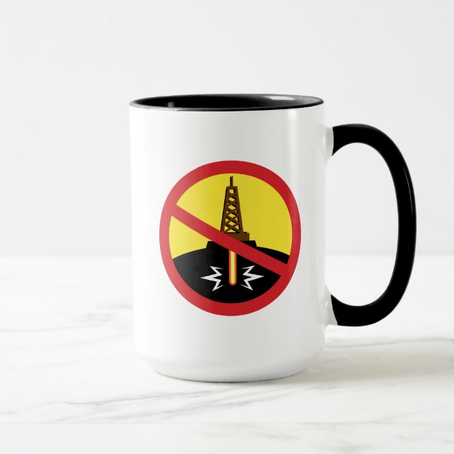 Caneca Parar Fracking (Direita)