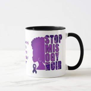 Caneca PARAR O MISOGYNOIR A Consciência da Violência Domé