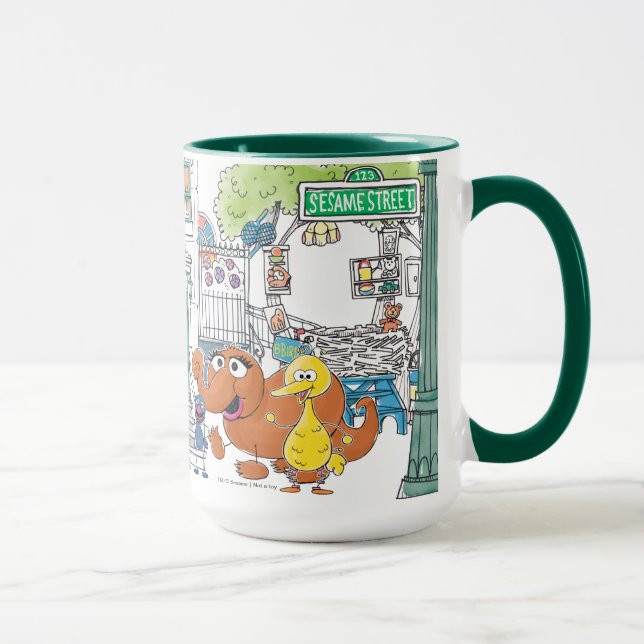 Caneca Parceiros do Sésamo Desenho Gráfico (Direita)