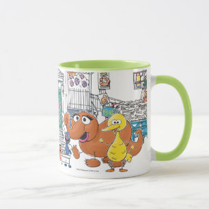 Caneca Parceiros do Sésamo Gráfico Doodley