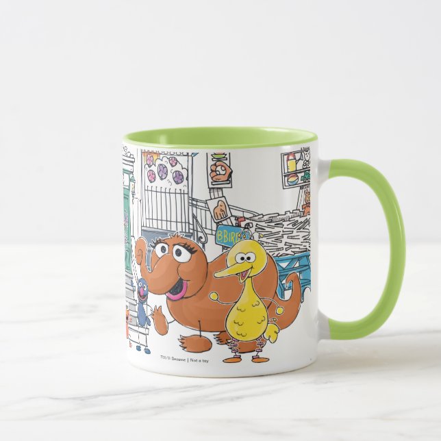 Caneca Parceiros do Sésamo Gráfico Doodley (Direita)