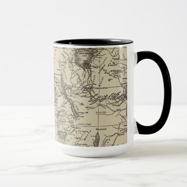 Caneca Parcela do mapa de rota de África | Cameron (Direita)