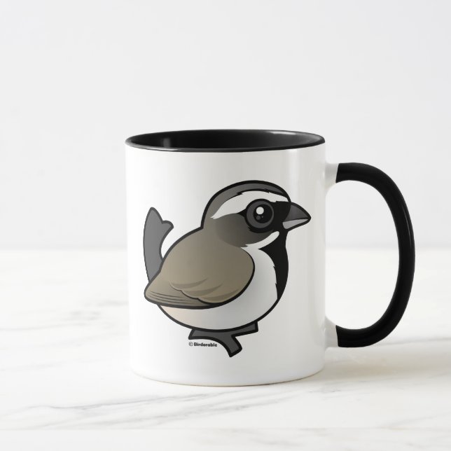 Caneca pardal Preto-throated (Direita)