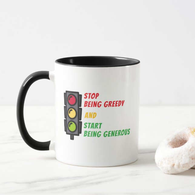 Caneca "Pare de Ser Ganancioso" (Com Donut)