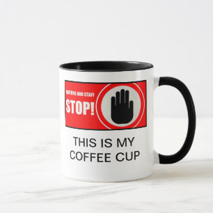 CANECA PARE ISTO É MEU COPO DE CAFÉ