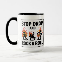 Caneca Pare, Larga e Faça Rock n Roll – Em Caso de Incênd
