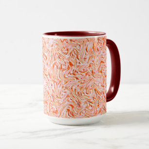 Caneca Parece textura de parede, cor de salmão