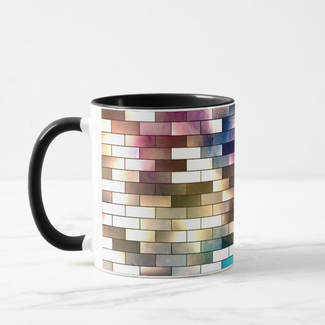 Caneca Parede de Tijolo de Cor de Fundo (Esquerda)