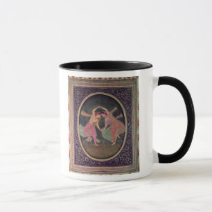 Caneca Pares de meninas de dança que executam um Kathak