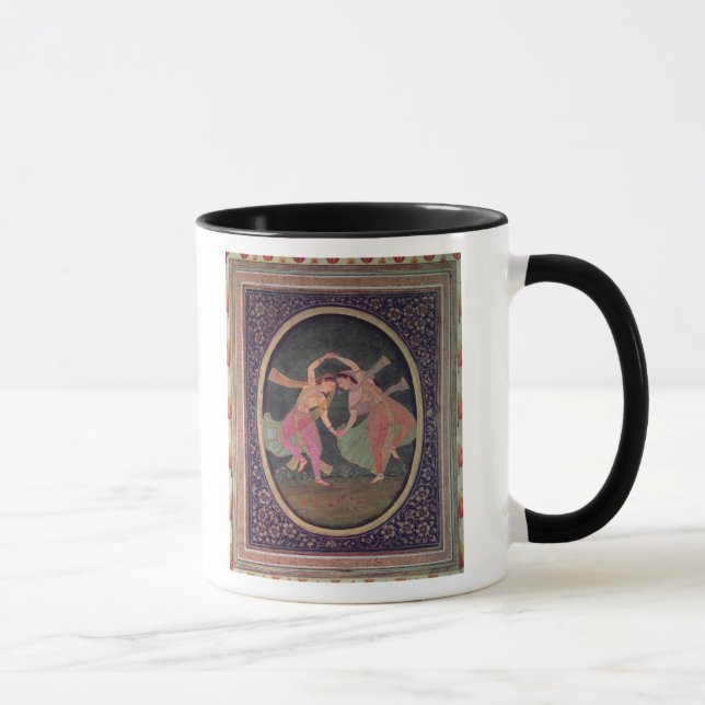 Caneca Pares de meninas de dança que executam um Kathak (Direita)
