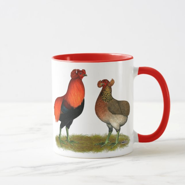 Caneca Pares do vermelho de Araucana (Direita)