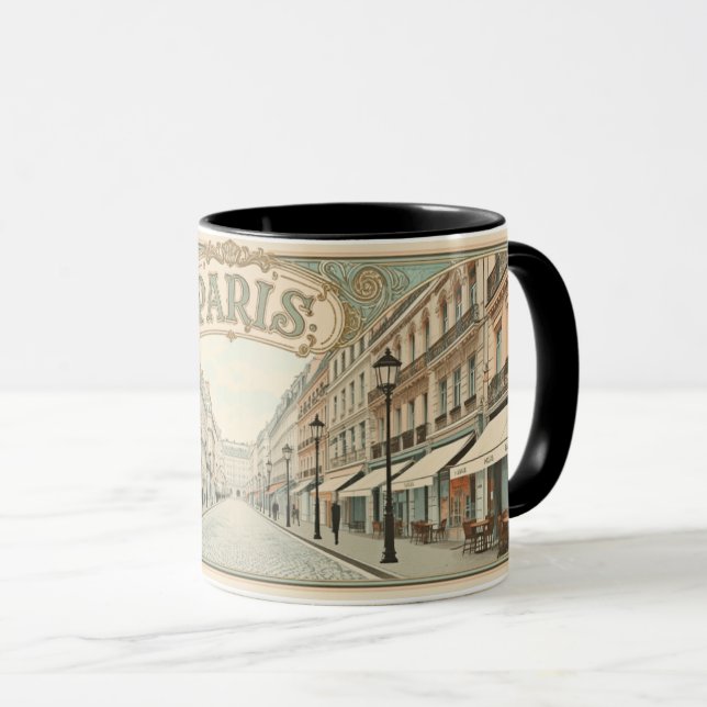 Caneca Paris Arte Nova (Frente Esquerda)