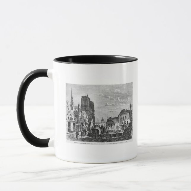 Caneca Paris, demolição de uma parte da menção (Esquerda)