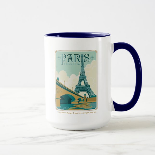 Caneca Paris França - Torre Eiffel (Direita)