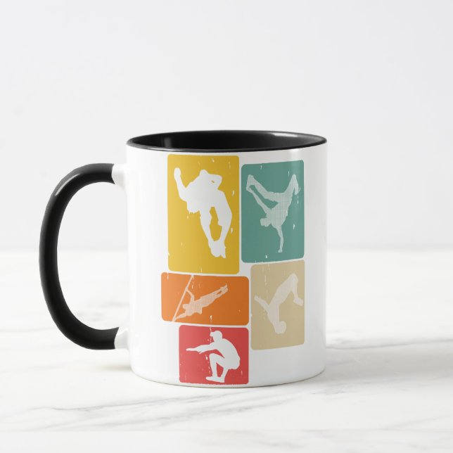 Caneca Parkour Freerunner Traceur Retro Freerunning (Esquerda)