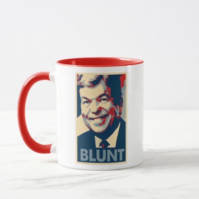 Caneca Paródia política do poster de Roy Blunt (Esquerda)