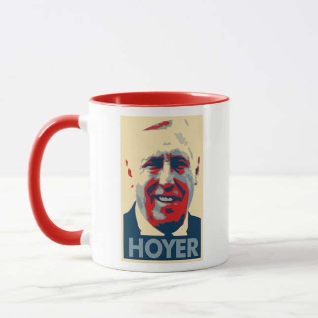 Caneca Paródia política do poster de Steny Hoyer (Esquerda)
