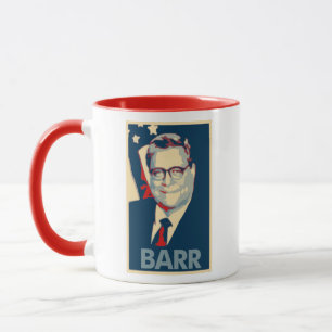 Caneca Paródia política do poster de William Barr
