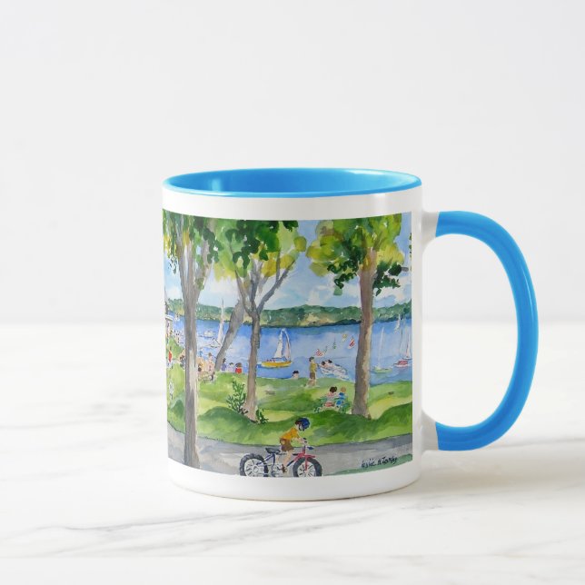 Caneca Parque de Miller e lago Chautauqua (Direita)